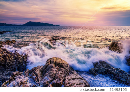 Sea sunset or sunrise in twilight Sea sunset or sunrise in twilight 31498193