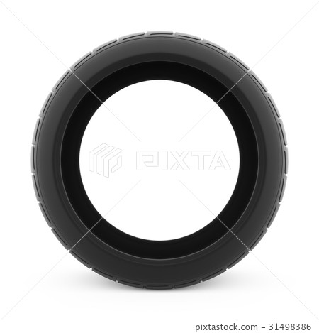 3d rendering of car tire on a white background 31498386