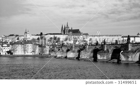 Prague Hradcany Panorama on sunny day. Charles 31499651