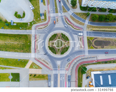 The road junction, top view 31499798