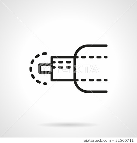 Abrasive processing simple line vector icon Abrasive processing simple line vector icon 31500711