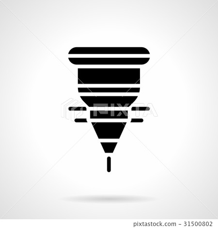 Automatic welding glyph style vector icon 31500802