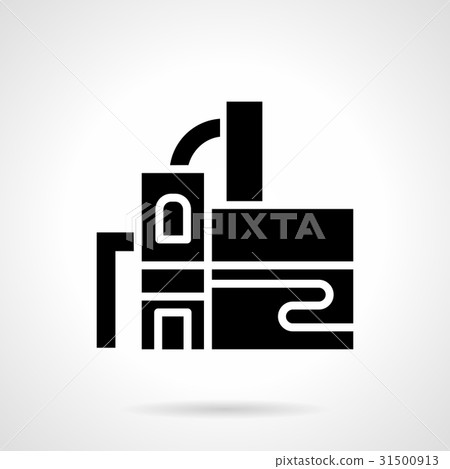Distillery building glyph style vector icon 31500913