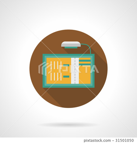 Advertising board flat round vector icon Advertising board flat round vector icon 31501050