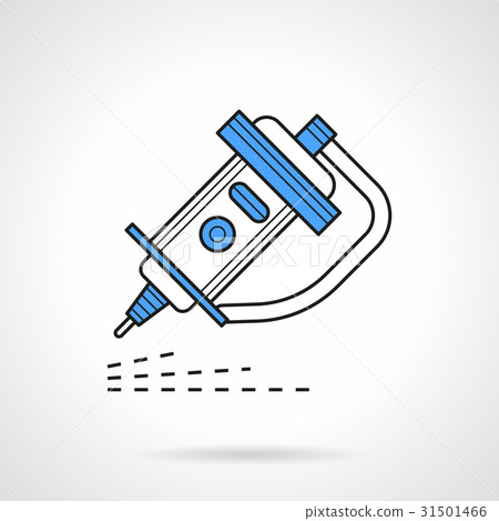 CO2 laser flat outline vector icon CO2 laser flat outline vector icon 31501466