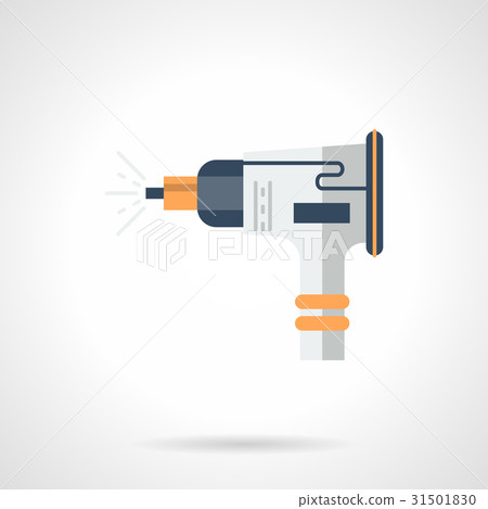 Metal sandblasting flat color vector icon Metal sandblasting flat color vector icon 31501830