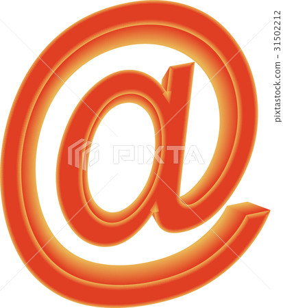 Red e-mail internet icon, communication symbol 31502212