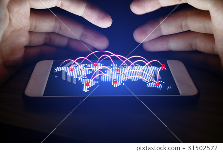 Cyber security global network concept Cyber security global network concept 31502572