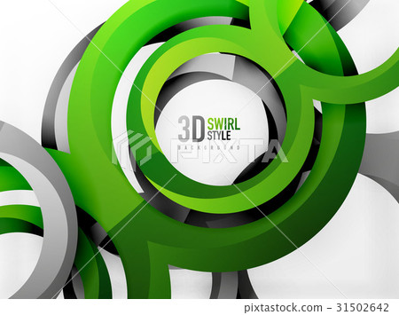 Vector 3d rings design background 31502642