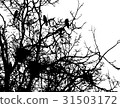 crows and nests on branches 31503172