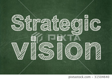 Business concept: Strategic Vision on chalkboard 31504640
