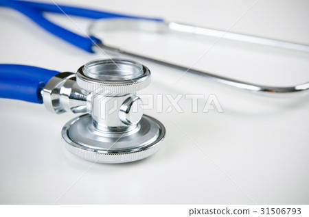 Close up of medical stethoscope 31506793