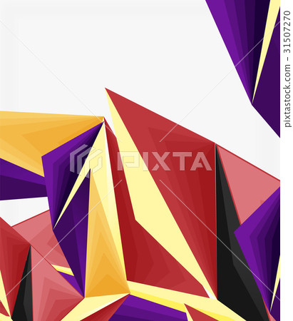 3d modern triangle low poly abstract geometric 31507270