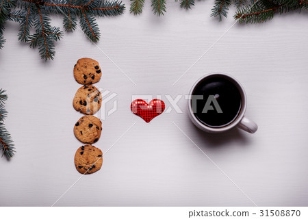 Ceramic Mug coffee, chocolate chip cookies 31508870
