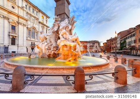 Piazza Navona Square in the morning, Rome, Italy. 31509148