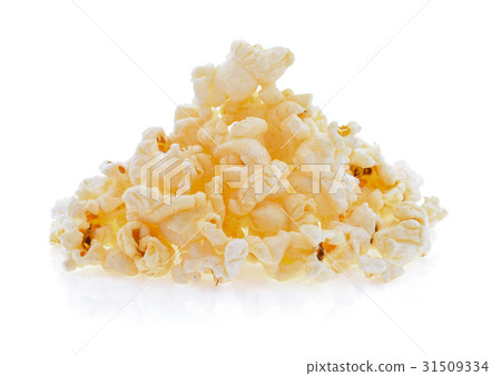 Popcorn isolated on white background 31509334