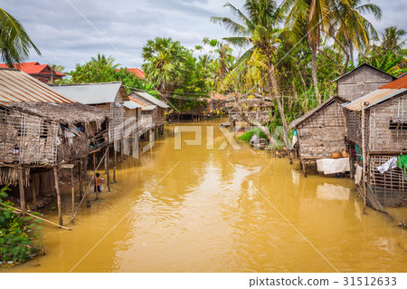 Typical House on the Tonle sap lake,Cambodia. 31512633