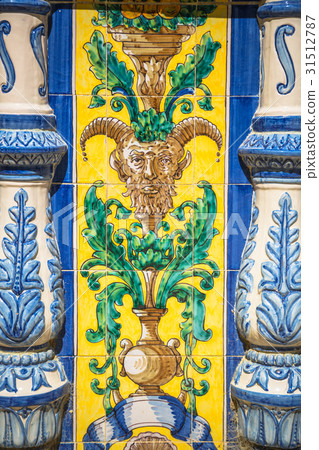 Ceramic Bridge inside Plaza de Espana in Seville Ceramic Bridge inside Plaza de Espana in Seville 31512787