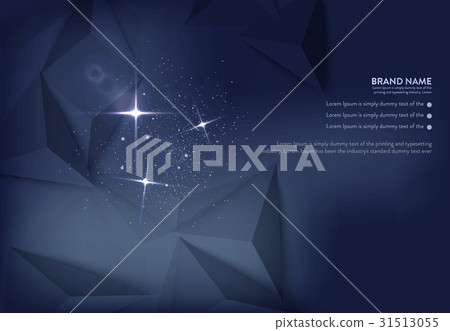 Vector illustration of dark blue banner with 31513055