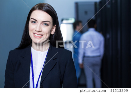Cheerful happy woman looking at you Cheerful happy woman looking at you 31513299