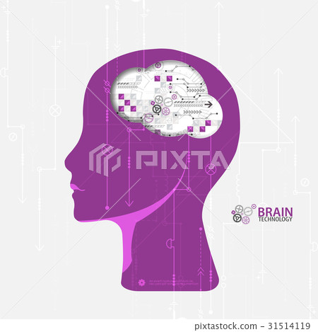 Creative brain concept background. Creative brain concept background. 31514119