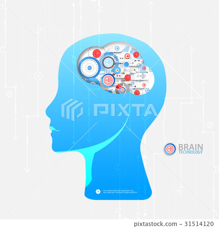 Creative brain concept background. Creative brain concept background. 31514120