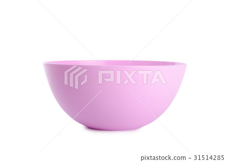 Plastic colorful plates isolated on white 31514285