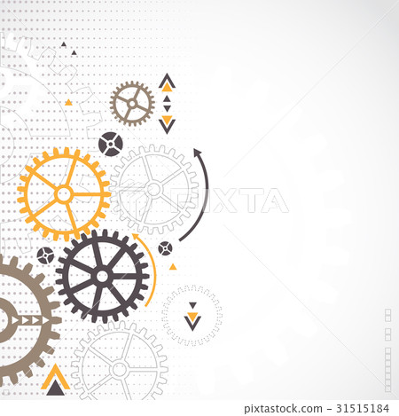 Abstract technology background. Cog wheel theme 31515184