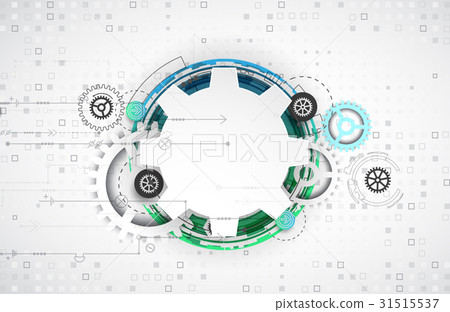 Vector Tech Image Two Color Abstract vector color technology background. - Stock Illustration ...