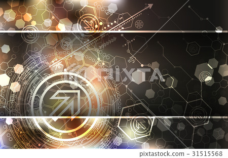 Abstract background, technology theme illustration - Stock Illustration ...