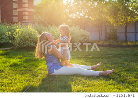 Portrait of happy loving mother and her baby 31515671