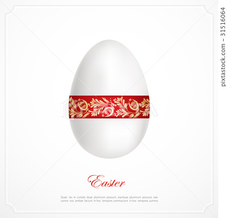 Floral easter egg. 31516064