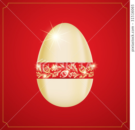 Floral easter egg. 31516065