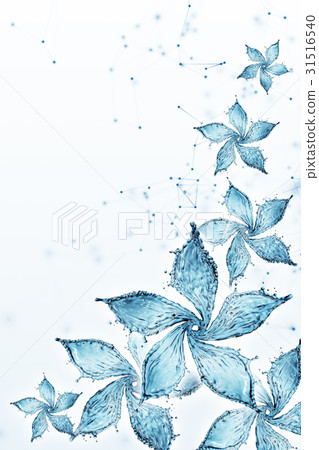 flower made of water splash flower made of water splash 31516540