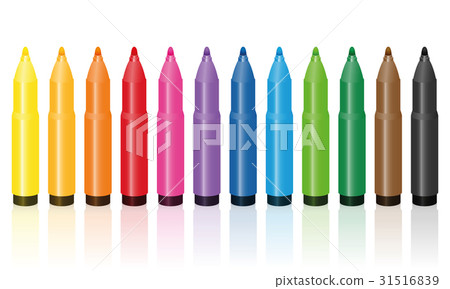 Thick Felt Tip Pens Colorful Set Thick Felt Tip Pens Colorful Set 31516839