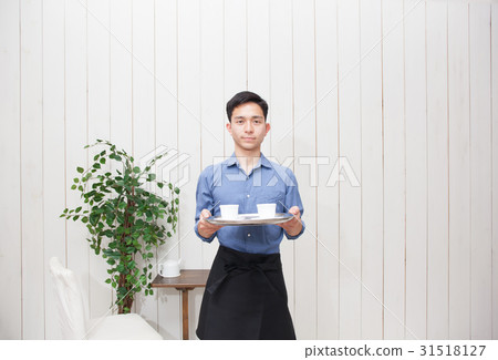 咖啡廳商店職員圖像食品商店 31518127