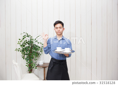 Cafe shop clerk image Food store Cafe shop clerk image Food store 31518128