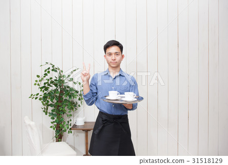 Cafe shop clerk image Food store Cafe shop clerk image Food store 31518129