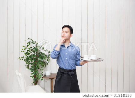 咖啡廳商店職員圖像食品商店 31518133