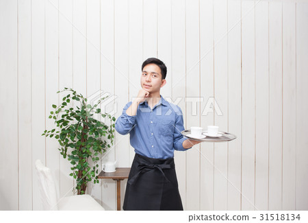 咖啡廳商店職員圖像食品商店 咖啡廳商店職員圖像食品商店 31518134