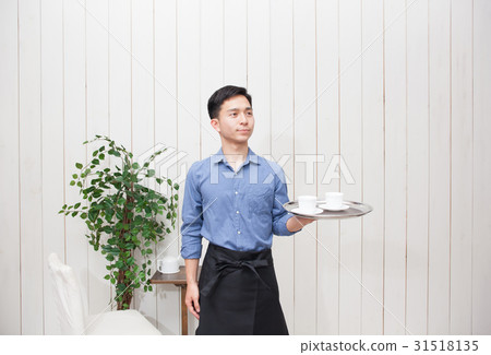 咖啡廳商店職員圖像食品商店 咖啡廳商店職員圖像食品商店 31518135