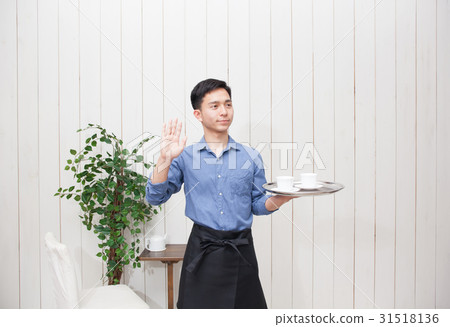 咖啡廳商店職員圖像食品商店 31518136