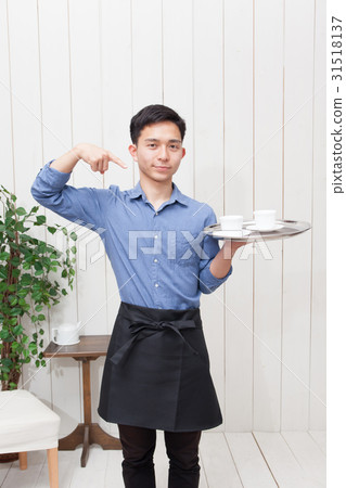 Cafe shop clerk image Food store Cafe shop clerk image Food store 31518137