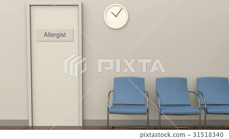Waiting room at allergist office. Medical practice 31518340