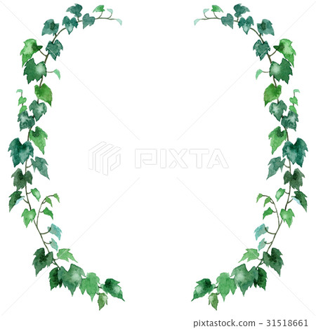 常春藤的半圓形裝飾框架 常春藤的半圓形裝飾框架 31518661