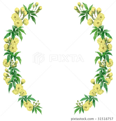 Semicircular decorative frame of mockybara Semicircular decorative frame of mockybara 31518757