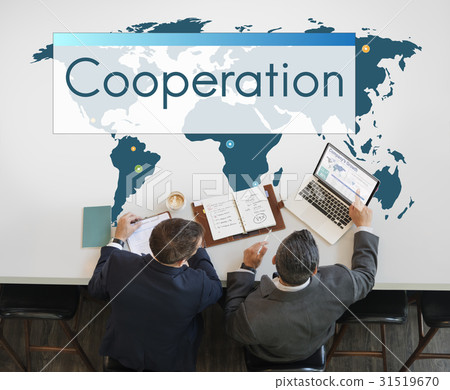 Cooperation Global Connection Management Icon 31519670