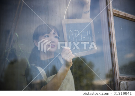 Cafe Open Shop Retail Welcome Notice Retail Front Cafe Open Shop Retail Welcome Notice Retail Front 31519941