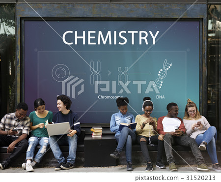 Group of students learning biology humanity life science genetic research 31520213