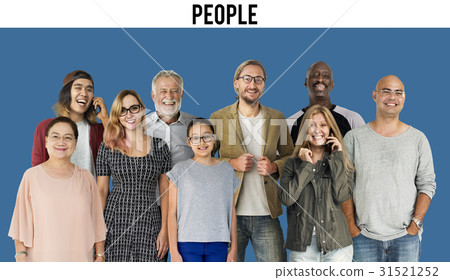 Diversity of People Generations Set Together Studio Isolated Diversity of People Generations Set Together Studio Isolated 31521252
